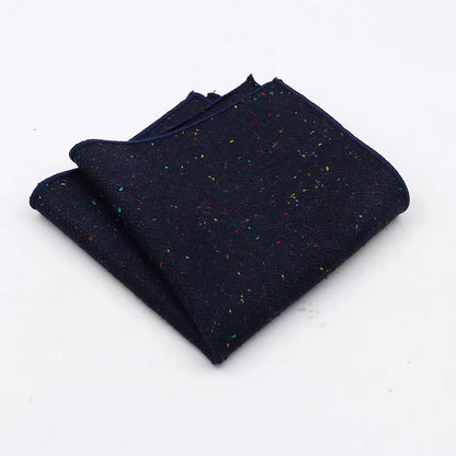 Mouchoir en coton uni pour homme – Pochette en laine mélangée douce