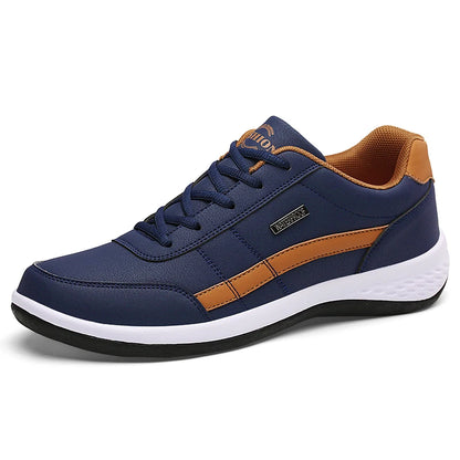 Herren-Freizeitsneaker aus Leder, rutschfest und atmungsaktiv