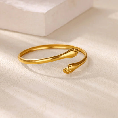 316L Edelstahl Goldringe für Damen