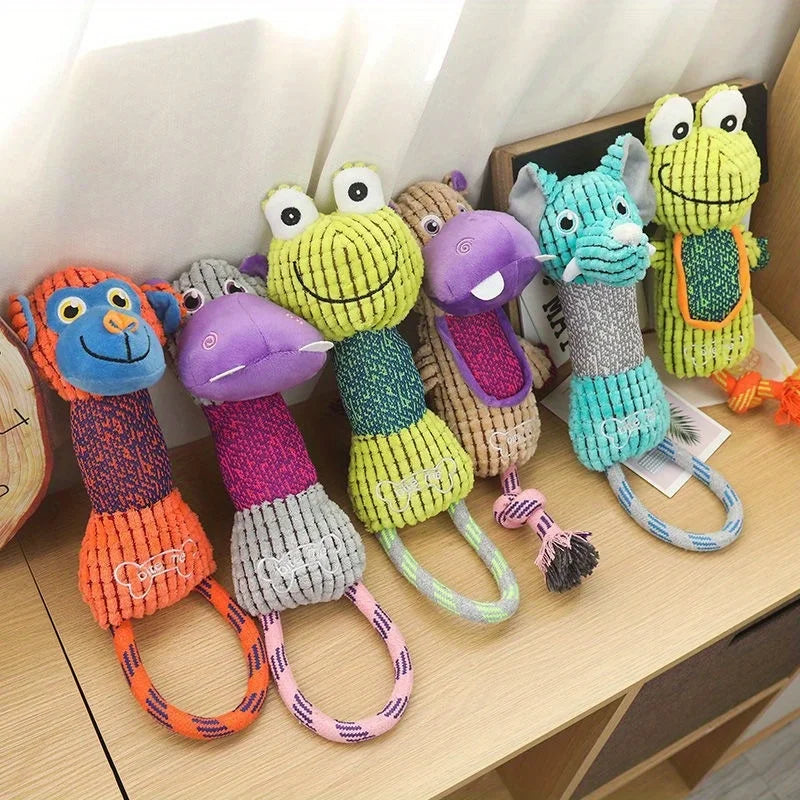 Animals Shape Bite Resistant Squeaky Funny Dog Toys