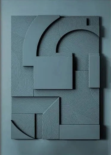 Geometrische 3D-Effekt-Leinwand-Wandkunst