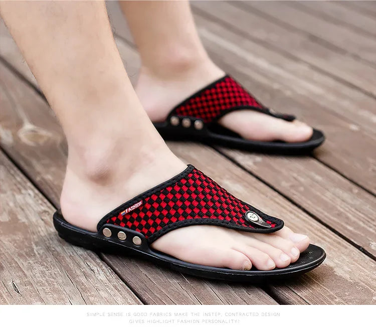 Rutschfester Bade-Flip-Flop, lässiger Strand-Slipper