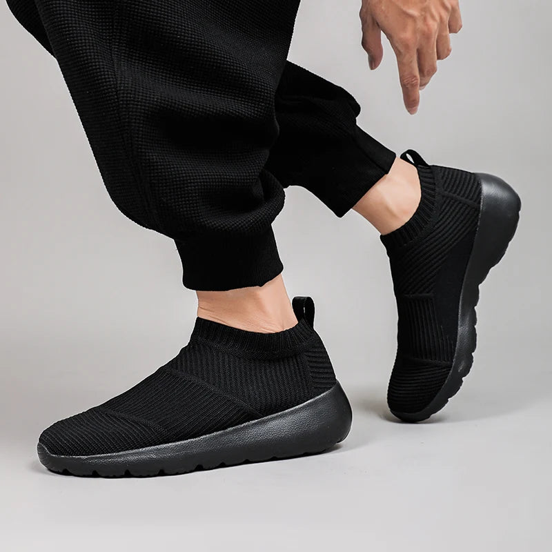 Atmungsaktive Damen-Sneaker aus Mesh – Bequeme Slipper zum Hineinschlüpfen, leichte Schuhe mit weicher Sohle