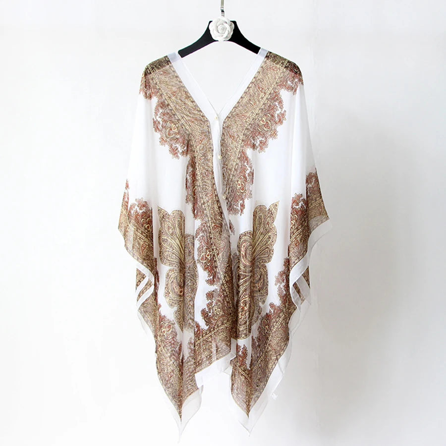 Chiffon Women Beach Cover-Up Poncho