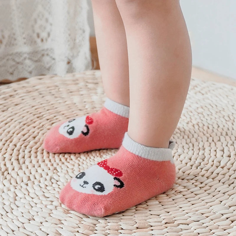 Weiche Baumwollsocken für Babys, Jungen und Mädchen, rutschfeste, weiche, atmungsaktive Socken