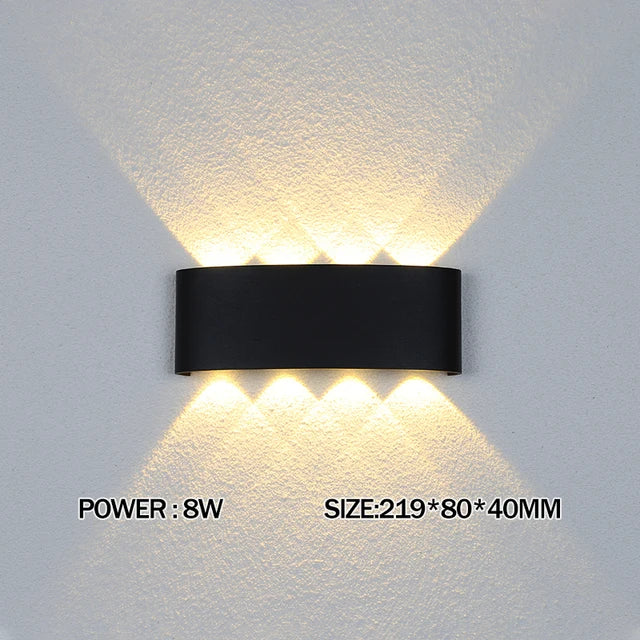 Wasserdichte LED-Wandleuchte für den Außenbereich