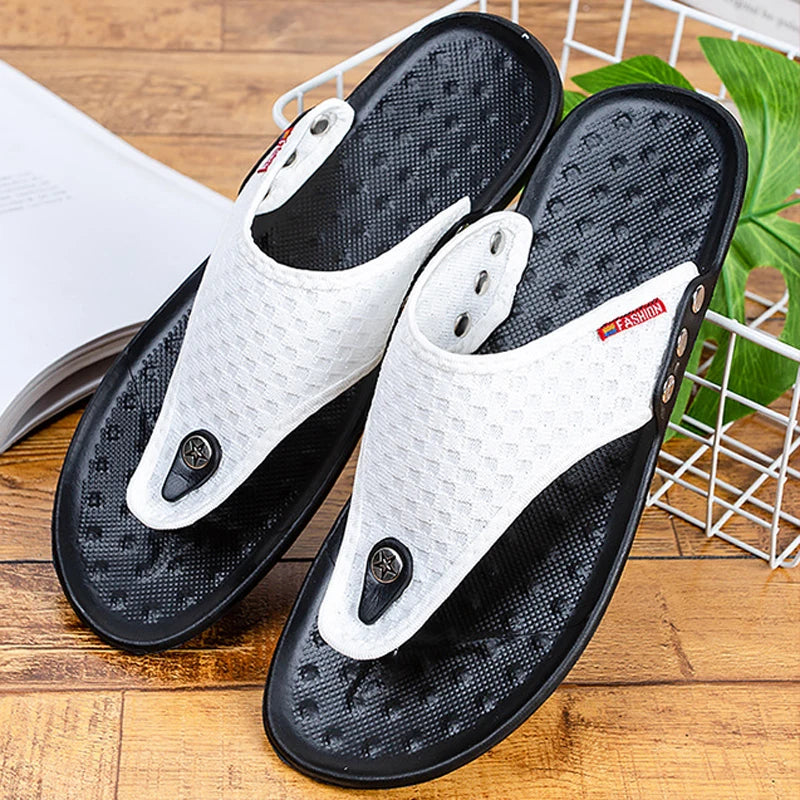 Rutschfester Bade-Flip-Flop, lässiger Strand-Slipper