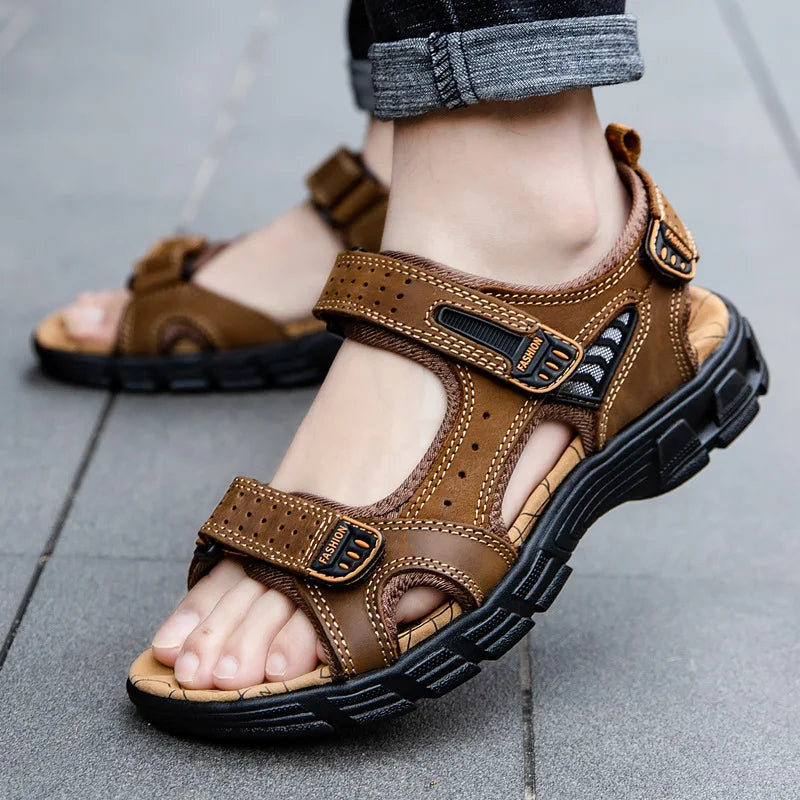 Herrensandalen – Sandalen aus echtem Leder