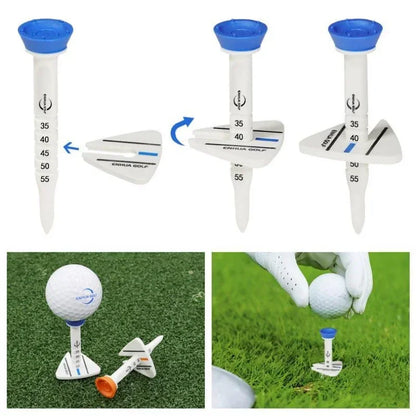 Golf-Tees aus Gummi mit verstellbarer Höhe – 4er-Pack