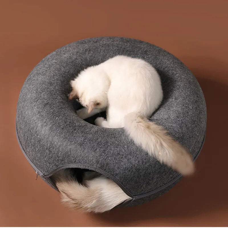 Haustierkatzenhaus wie Tunnel