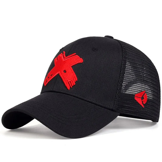 Casquettes respirantes de lettre du sport en plein air X