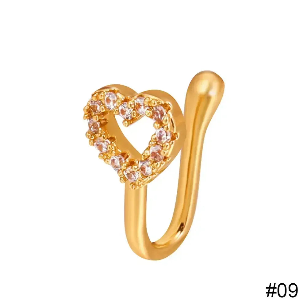 Women's Delicate Fake Piercing Nose Clip