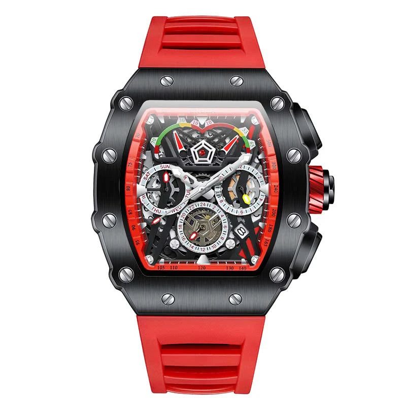 Multifunktionale wasserdichte Sport-Chronographenuhr für Herren