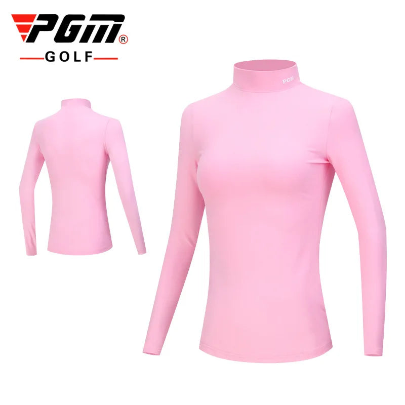 T-shirt de golf respirant à manches longues pour femme