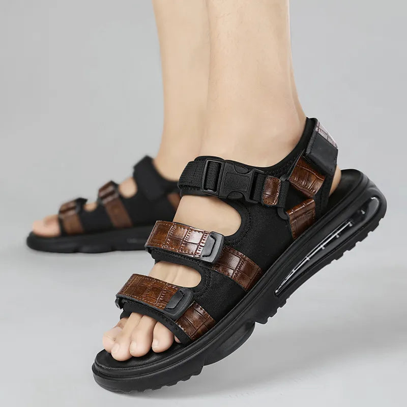 Herren-Sandalen – weicher, atmungsaktiver Outdoor-Sneaker aus Leder