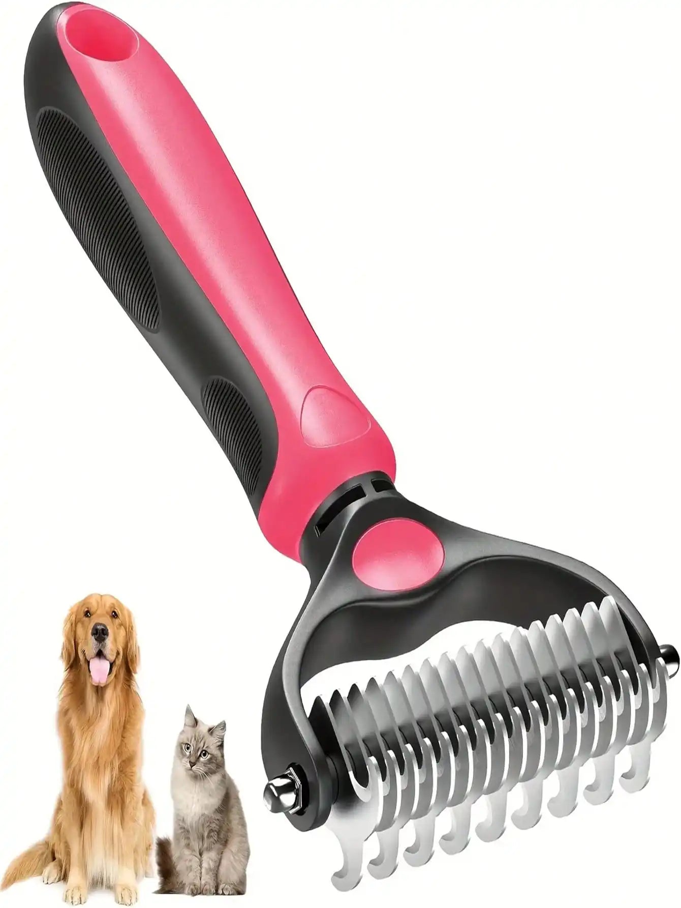 Professional Fur Knot Cutter  Double Sided Dog Undercoat Brush