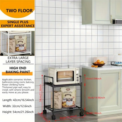 Multi Layer Kitchen Microwave Storage Rack