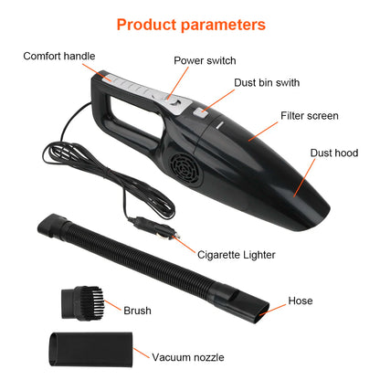 Portable 12V Car Vacuum