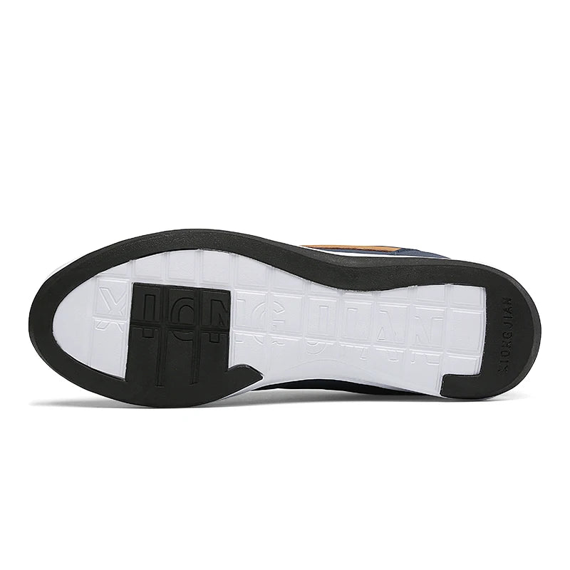 Herren-Freizeitsneaker aus Leder, rutschfest und atmungsaktiv