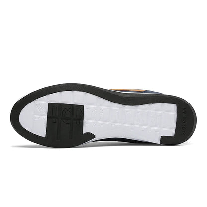 Herren-Freizeitsneaker aus Leder, rutschfest und atmungsaktiv