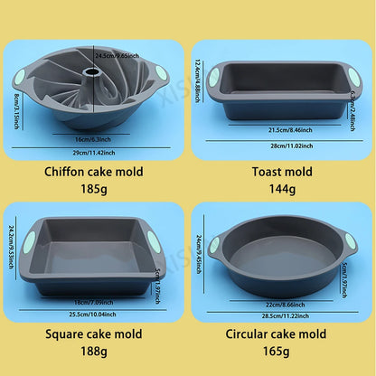 Ensemble de ustensiles de cuisson en silicone résistant à la chaleur