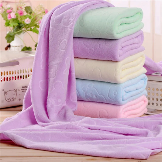 Baby Kids Bath Microfiber High Absorbent Towel Blanket