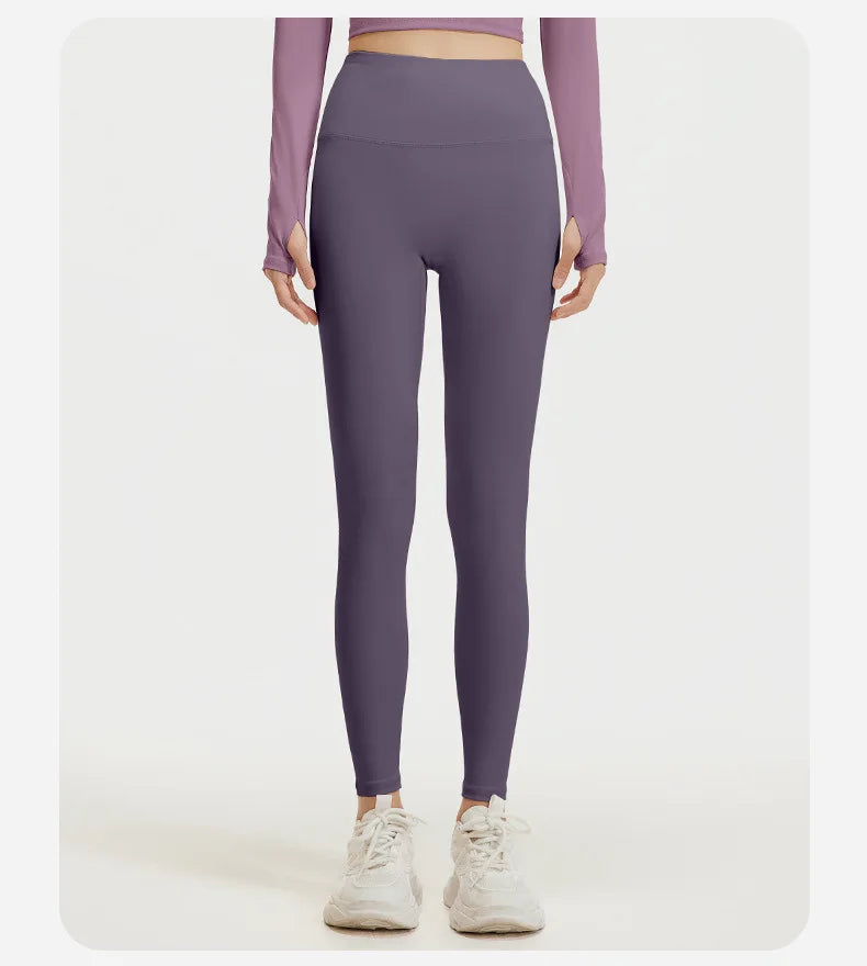 Nahtlose Yoga-Leggings mit hohem Bund für Damen – Po-Lifting- und Bauchkontrolle fürs Fitnessstudio