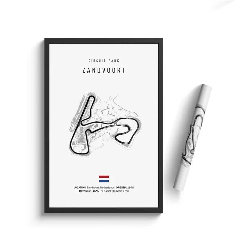 Monaco F1 Leinwand-Wandkunst, nordische Ästhetik