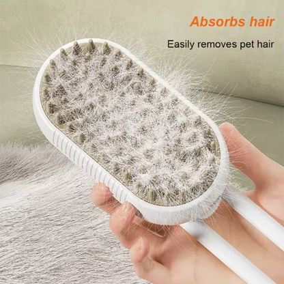 Electric Steamy Spray - 3 in 1 Pet Hair Grooming Brush