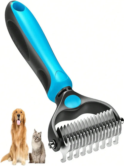 Professional Fur Knot Cutter  Double Sided Dog Undercoat Brush