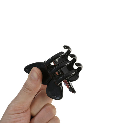 Bunte Haarspange mit Strass-Schmetterling für Damen – Große Haifisch-Haarspange mit Strasssteinen