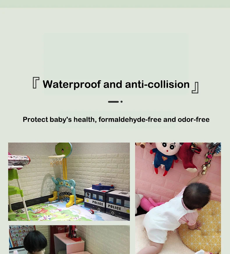 Autocollants muraux en mousse auto-adhésifs 3D imperméables pour la décoration intérieure