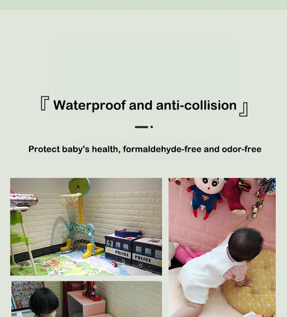 Autocollants muraux en mousse auto-adhésifs 3D imperméables pour la décoration intérieure