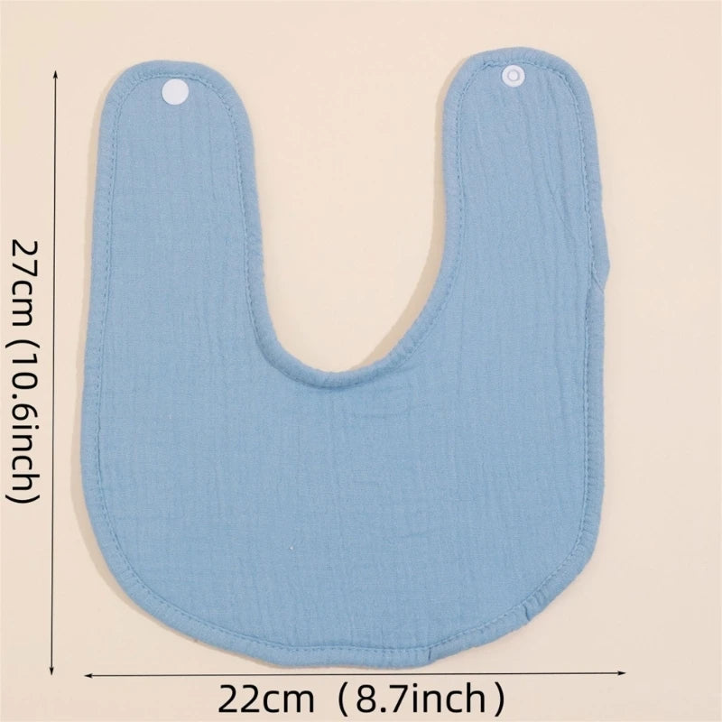 Bavoirs d'alimentation imperméables pour bébés filles et garçons, 4 pièces, couleur unie