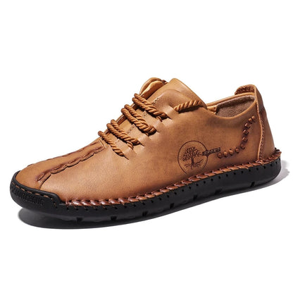 Baskets et mocassins confortables en cuir faits à la main pour hommes