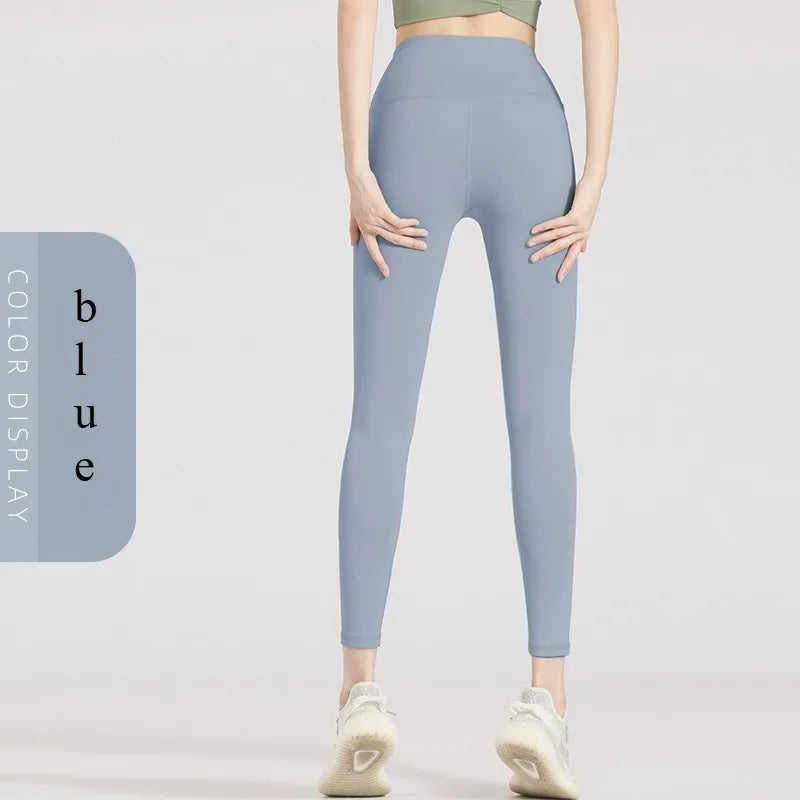 Nahtlose Yoga-Leggings mit hohem Bund für Damen – Po-Lifting- und Bauchkontrolle fürs Fitnessstudio