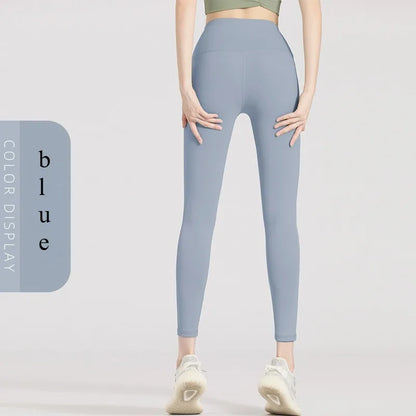 Nahtlose Yoga-Leggings mit hohem Bund für Damen – Po-Lifting- und Bauchkontrolle fürs Fitnessstudio