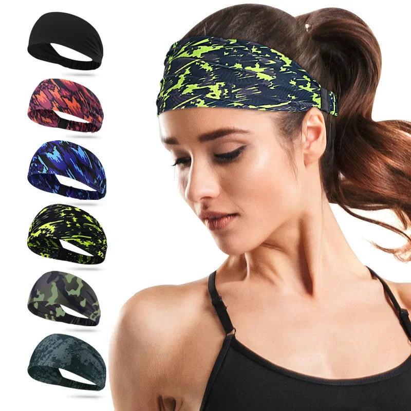 Stretchy Sports Headbands for Yoga and Fitness