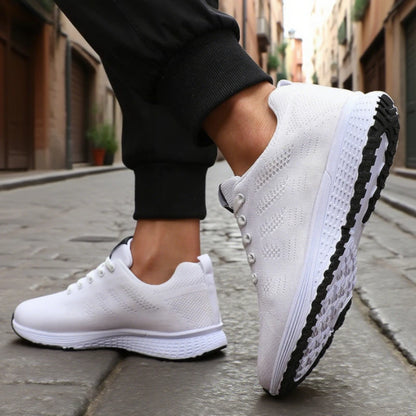 Women's Lace Up Ultra Lightweight Running Sneakers