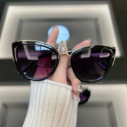 Unisex Vintage Punk Shades CatEye Sunglasses