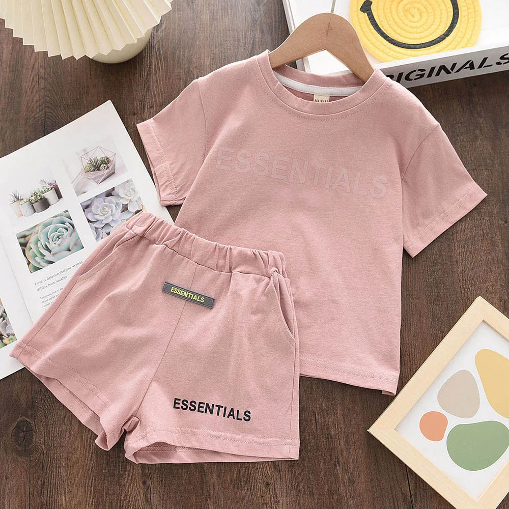 Sommer-Buchstaben-2-teiliges Kinder-Set Boutique