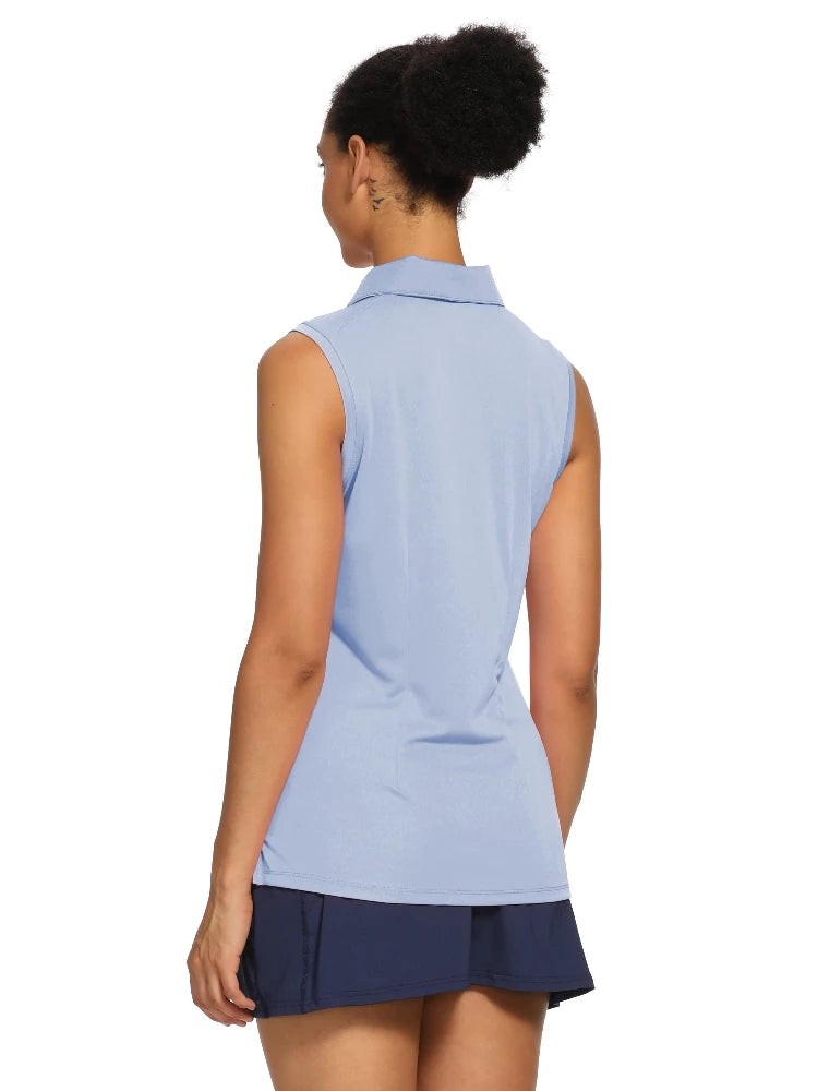 Women's Sleeveless Quick-Dry Golf Tops for Outdoor Sports