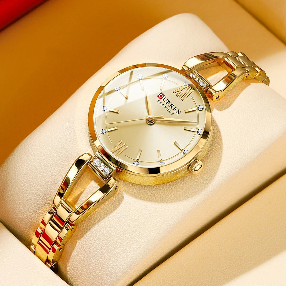 CURREN Luxury Diamond Quartz Watch for Women