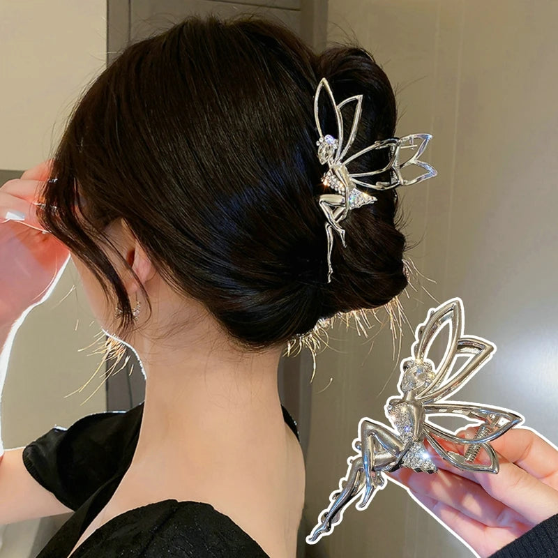 Lily Pearl Metal Hair Clip