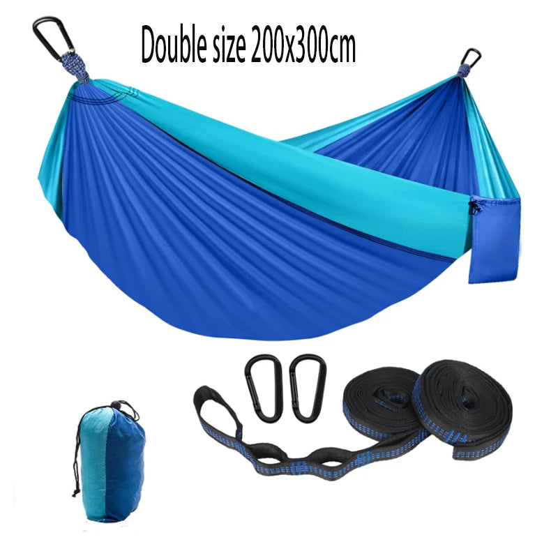 Hamacs de camping extra-larges à double crochet en acier inoxydable