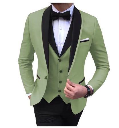 Costume de mariage slim 3 pièces pour hommes