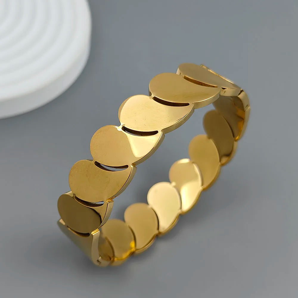 316L Edelstahl Goldringe für Damen