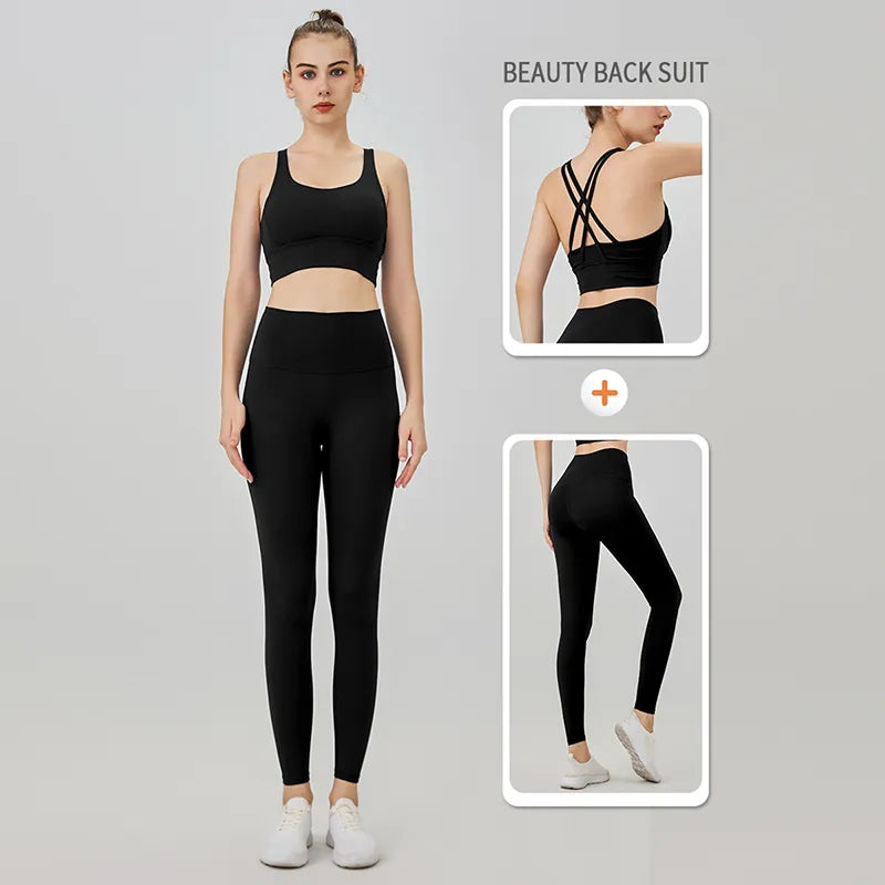 Nahtlose Push-Up-Leggings für Damen-Fitness