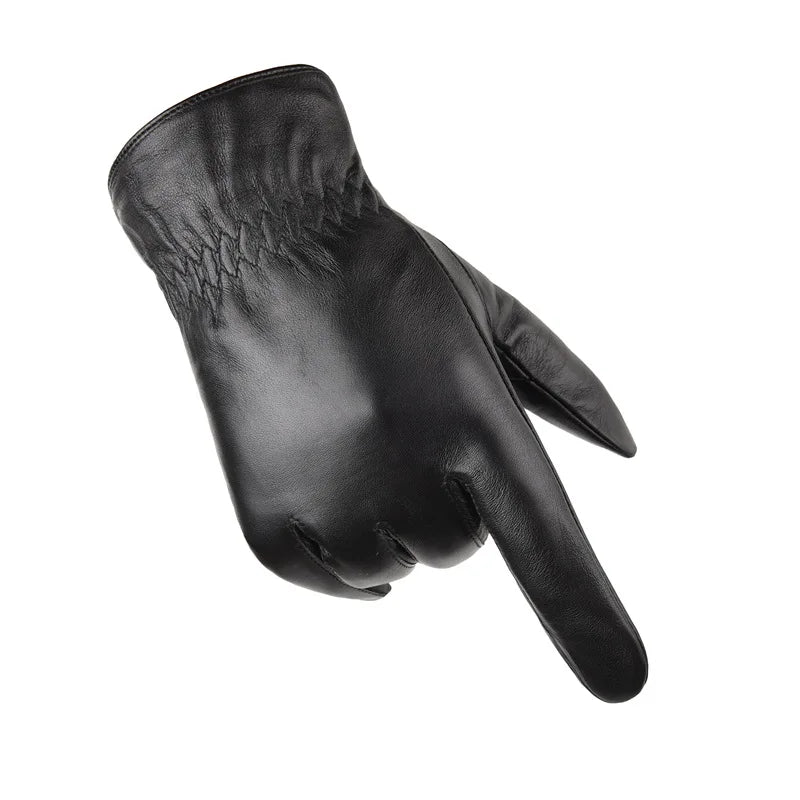 Gants d'hiver en cuir de mouton BISON DENIM