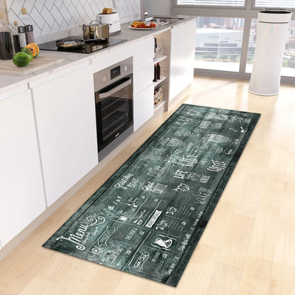 Rutschfeste Bodenmatte mit Kaffeemotiv